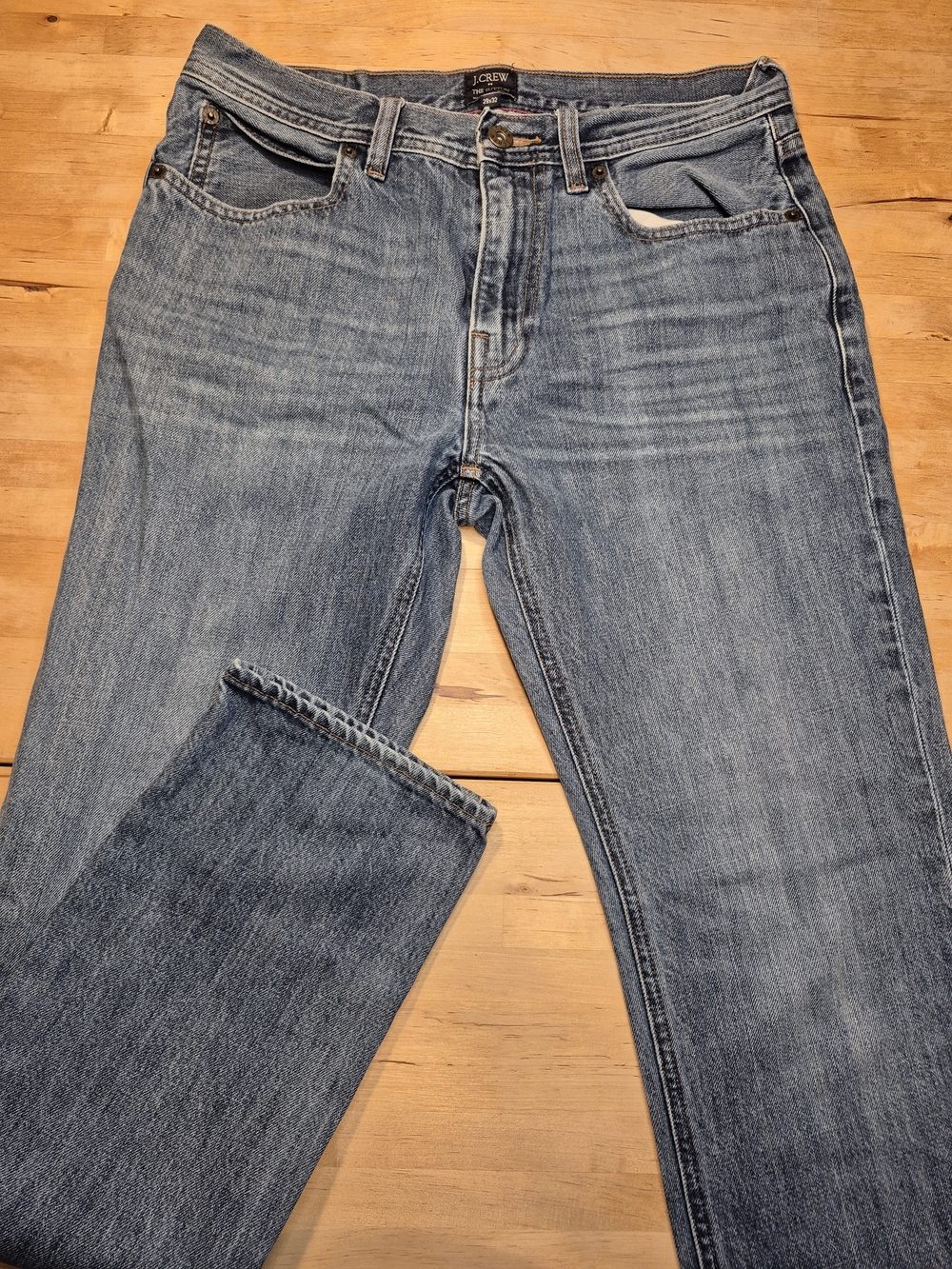 J. Crew Men’s Medium Blue Straight-Leg Jeans